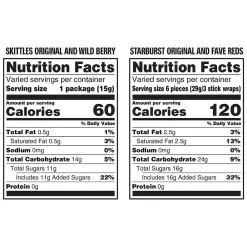 Mars Skittles & Starburst Fun-Size Variety Pack, 104.4 oz. (220-00768)