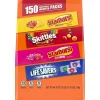 Mars SKITTLES, STARBURST Original & FaveRed, LIFE SAVERS Chewy & Hard Candy Assortment, 44.07 oz, 150 Pieces Bag (225-00106)