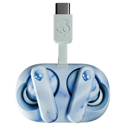 EcoBuds True Wireless Earbuds with Microphone & Charging Dock, Bluetooth, Glacier (S2EOW-Q764)<Skullcandy Best