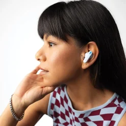 EcoBuds True Wireless Earbuds with Microphone & Charging Dock, Bluetooth, Glacier (S2EOW-Q764)<Skullcandy Best