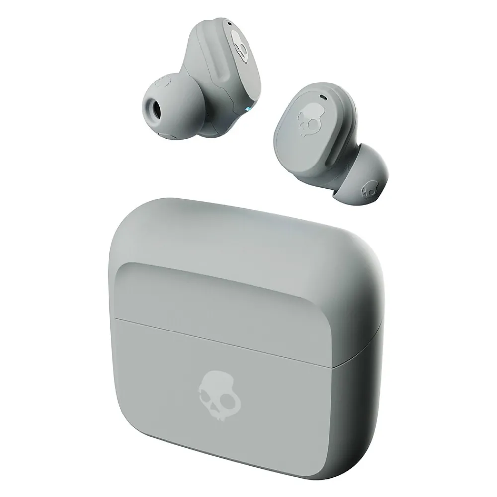 Mod True Wireless Earbuds with Microphone & Charging Case, Bluetooth, Light Gray (S2FYW-P751)<Skullcandy Best