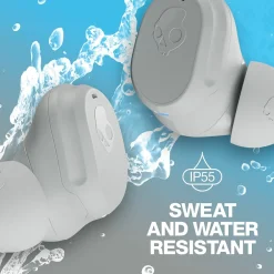 Mod True Wireless Earbuds with Microphone & Charging Case, Bluetooth, Light Gray (S2FYW-P751)<Skullcandy Best