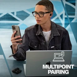 Mod True Wireless Earbuds with Microphone & Charging Case, Bluetooth, Light Gray (S2FYW-P751)<Skullcandy Best