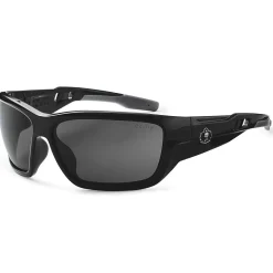 Skullerz BALDR Safety Glasses, Smoke Lens, Black (57030)