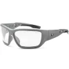 Skullerz BALDR-AF Safety Glasses, Anti-Fog Clear Lens, Matte Gray (57103)