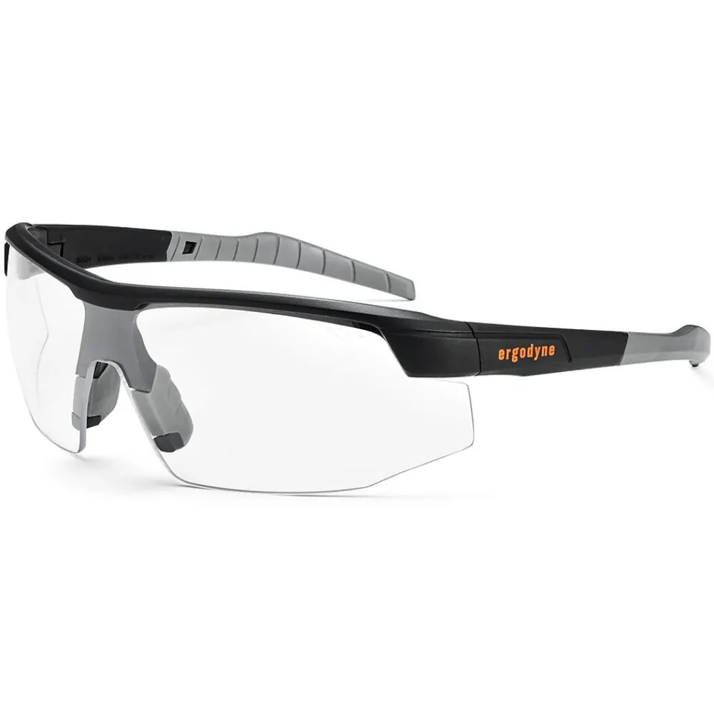 Ergodyne Skullerz® Skoll Safety Glasses, Clear Lens, Black (59000)
