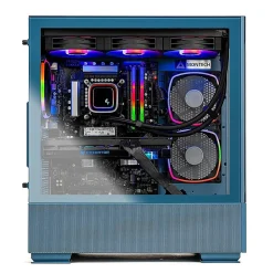 Skytech Gaming Skytech Azure 2 Gaming Desktop, Intel i5-12400F, 16GB RAM, 500GB SSD, Intel Arc A750 Graphics, Blue