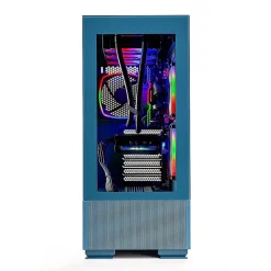 Skytech Gaming Skytech Azure 2 Gaming Desktop, Intel i5-12400F, 16GB RAM, 500GB SSD, Intel Arc A750 Graphics, Blue