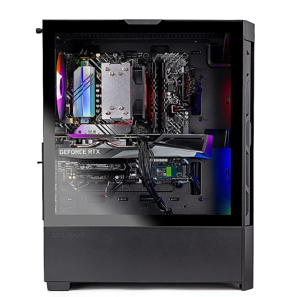 New Skytech Gaming Skytech Blaze 4 Mini Gaming Desktop, Ryzen 7 5700, 16GB RAM, 2TB NVMe Solid State Drive, NVIDIA RTX 3050, Black