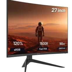 Outlet Skytech Gaming Skytech Moon Shadow 27" Curved 2K 180 Hz Gaming Monitor, Black (MT-MOONSHADOW-0001-B-SK)