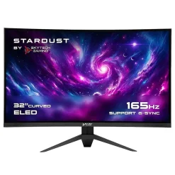 Outlet Skytech Gaming Skytech Stardust 32" Curved 2K 165 Hz LED Gaming Monitor, Black (MTSTARDUST0002B)