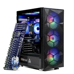 Best Skytech Gaming Skytech Storm Gaming Desktop, AMD Ryzen 5 5600G, 16GB RAM, 1TB SSD, Intel Arc A380 Graphics, Black