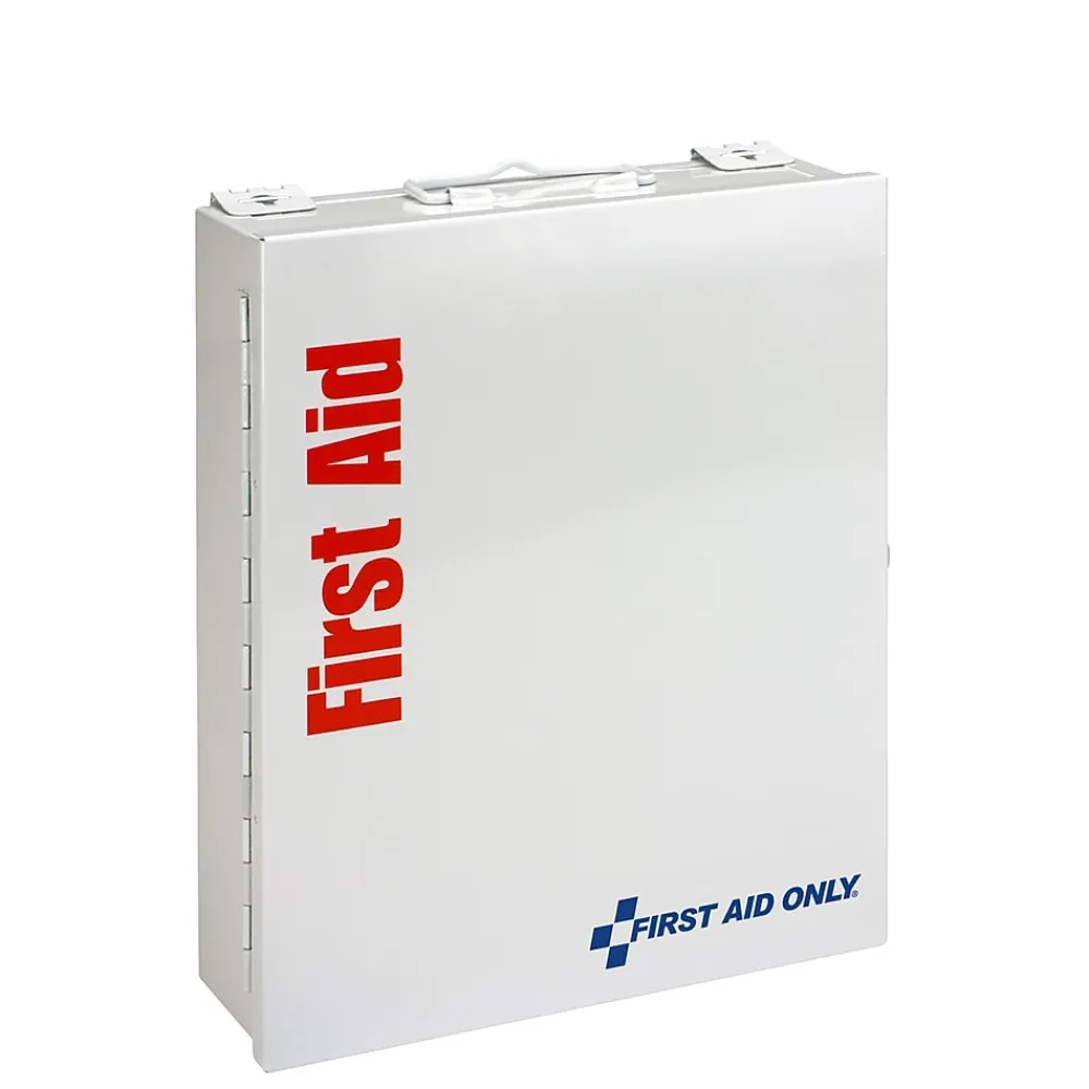 SmartCompliance Food Service Metal First Aid Cabinet without Medication,25 People, 137 Pieces (1350-FAE-0103)