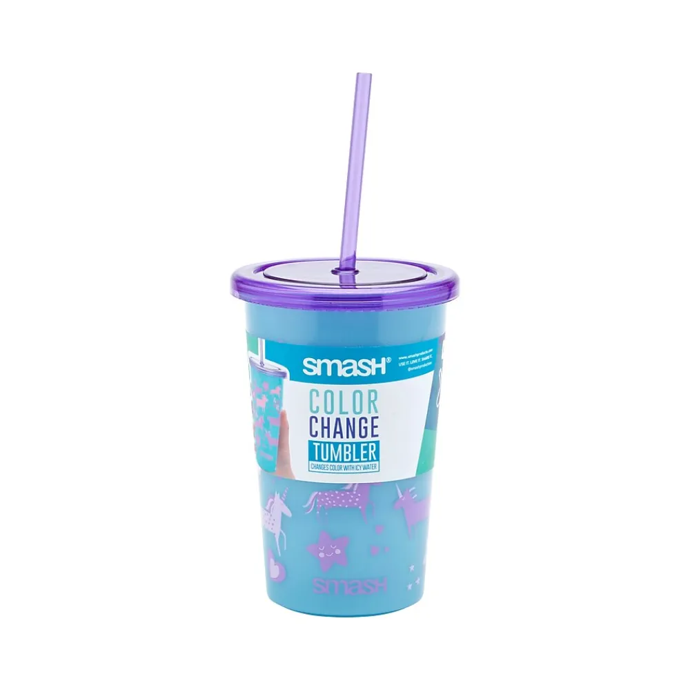 Unicorn Color-Changing Tumbler, Light Blue/Purple, 20.28 oz. (34130)<Smash Clearance