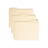 File Folders|Smead 100% File Folder, Reinforced 1/3-Cut Tab, Letter Size, Manila, 100/Box (10347)