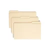 File Folders|Smead 100% Recycled File Folders, 1/3-Cut Tab, Legal Size, Manila, 100/Box (15339)