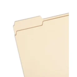 File Folders|Smead 100% Recycled File Folders, 1/3-Cut Tab, Letter Size, Manila, 100/Box (10339)