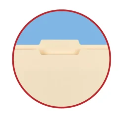 File Folders|Smead 100% Recycled File Folders, 1/3-Cut Tab, Letter Size, Manila, 100/Box (10339)