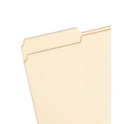 File Folders|Smead 100% Recycled File Folders, 1/3-Cut Tab, Legal Size, Manila, 100/Bx (15339)