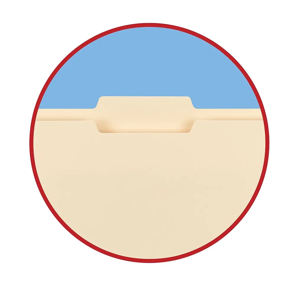 File Folders|Smead 100% Recycled File Folders, 1/3-Cut Tab, Legal Size, Manila, 100/Bx (15339)