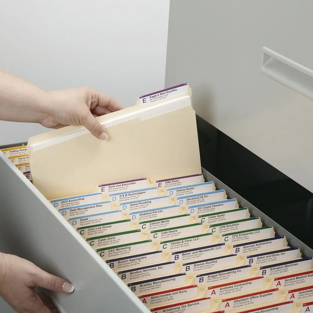 File Folders|Smead 100% Recycled File Folders, 1/3-Cut Tab, Legal Size, Manila, 100/Bx (15339)