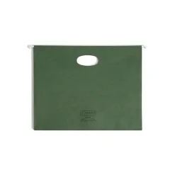 Hanging File Folders|Smead 100% Recycled Hanging File Jacket, 3 1/2" Expansion, Letter Size, Standard Green, 10/Box (64226)