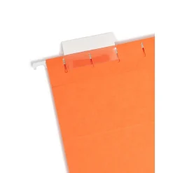 Hanging File Folders|Smead Adjustable Tab Recycled Hanging File Folder, 5-Tab, Letter Size, , 25/Box (64065) Orange