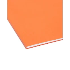 Hanging File Folders|Smead Adjustable Tab Recycled Hanging File Folder, 5-Tab, Letter Size, , 25/Box (64065) Orange