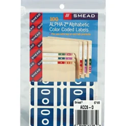 Labels|Smead AlphaZ ACCS Color-Coded Alphabetic Labels, O, Dark Blue, 100/Pack (67185)