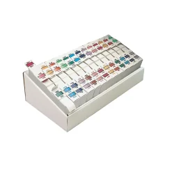Labels|Smead BCCR Bar Style Color-Coded File Folder Labels, 1" x 1.25", Assorted Colors, 500/Rolls, 26 Rolls/Box (67070)