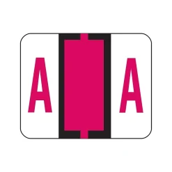 Labels|Smead BCCR Color Coded Alphabetic Labels, 1" x 1.25", Red, 500/Roll (67071)