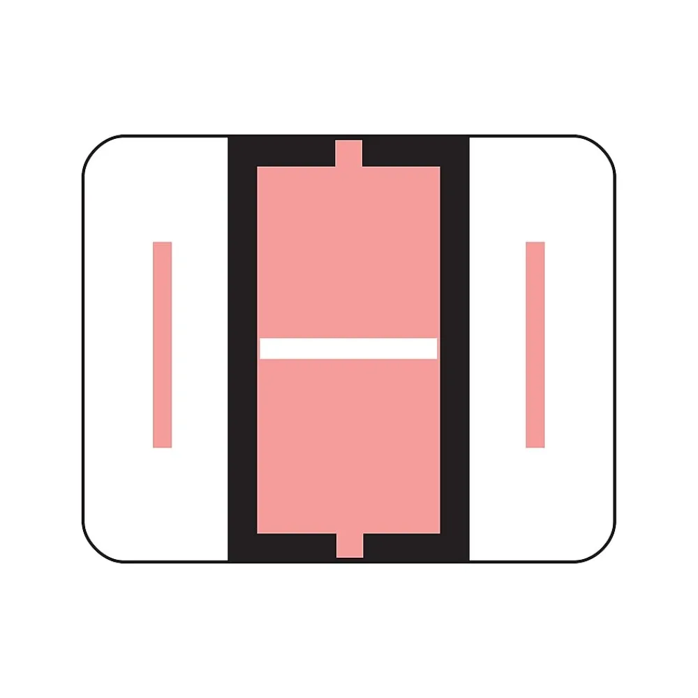 Labels|Smead BCCR Color Coded Alphabetic Labels, I, Pink, 500/Roll (67079)