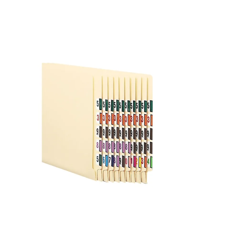 Labels|Smead BCCRN Color Coded Numeric Labels, 7, Purple, 500/Roll (67377)