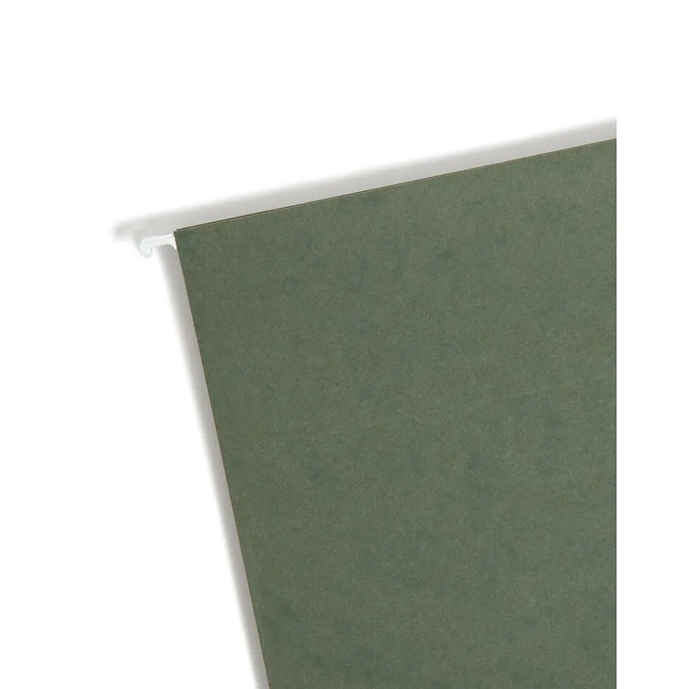 Hanging File Folders|Smead Box Bottom Hanging File Folders, 1" Expansion, Letter Size, Standard Green, 25/Box (64239)