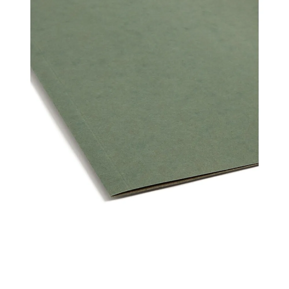 Hanging File Folders|Smead Box Bottom Hanging File Folders, 1" Expansion, Letter Size, Standard Green, 25/Box (64239)