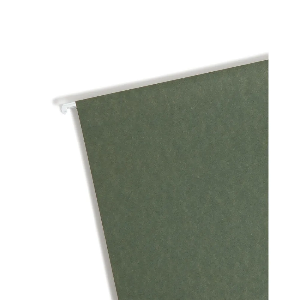 Hanging File Folders|Smead Box Bottom Hanging File Folders, 3" Expansion, Letter Size, Standard Green, 25/Box (64279)