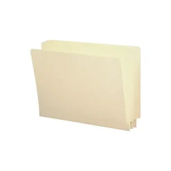 File Folders|Smead End Tab File Folder, Shelf-Master Reinforced Straight-Cut Tab, Letter Size, Manila, 50/Box (24210)
