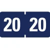 Labels|Smead , ETYJ Color-Coded Year Label, 2020, Label Roll, Dark Blue 500 per Roll (68320)