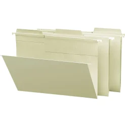 Hanging File Folders|Smead FasTab Hanging File Folders, 1/3 Cut, Legal Size, Moss, 20/Box (64083)