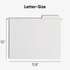 Hanging File Folders|Smead FasTab Recycled Hanging File Folder, 1-Tab, Letter Size, White, 20/Box (64002)