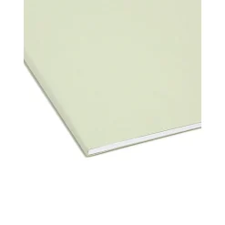 Hanging File Folders|Smead FasTab Recycled Hanging File Folder, 3-Tab Tab, Letter Size, Moss, 20/Box (64032)
