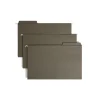 Hanging File Folders|Smead FasTab Recycled Hanging File Folder, 3-Tab Tab, Legal Size, Standard Green, 20/Box (64137)