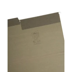 Hanging File Folders|Smead FasTab Recycled Hanging File Folder, 3-Tab Tab, Legal Size, Standard Green, 20/Box (64137)