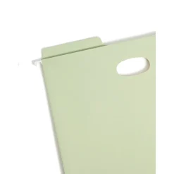 Hanging File Folders|Smead FasTab TUFF Colored Hanging Pockets with Reinforced Tabs, 3-Tab, Letter Size, Moss, 9/Box (64224)