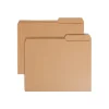 File Folders|Smead File Folder, 2/5 Cut Tab, Letter Size, Kraft, 100/Box (10786)
