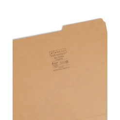 File Folders|Smead File Folder, 2/5 Cut Tab, Letter Size, Kraft, 100/Box (10786)