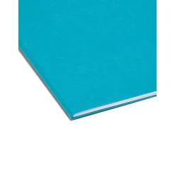 File Folders|Smead File Folder, 3 Tab, Letter Size, Teal, 100/Box (13134)