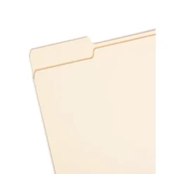 File Folders|Smead File Folder, 1/3-Cut Tab, Letter Size, Manila, 100/Bx (10338)