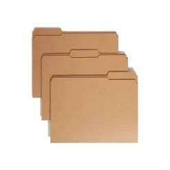 File Folders|Smead File Folder, 1/3-Cut Tab, Letter Size, Kraft, 100/Box (10734)