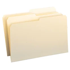 File Folders|Smead File Folder, 1/2-Cut Tab, Legal Size, Manila, 100/Box (15320)